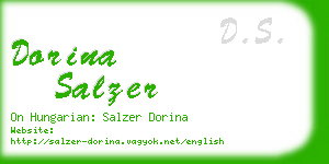 dorina salzer business card
